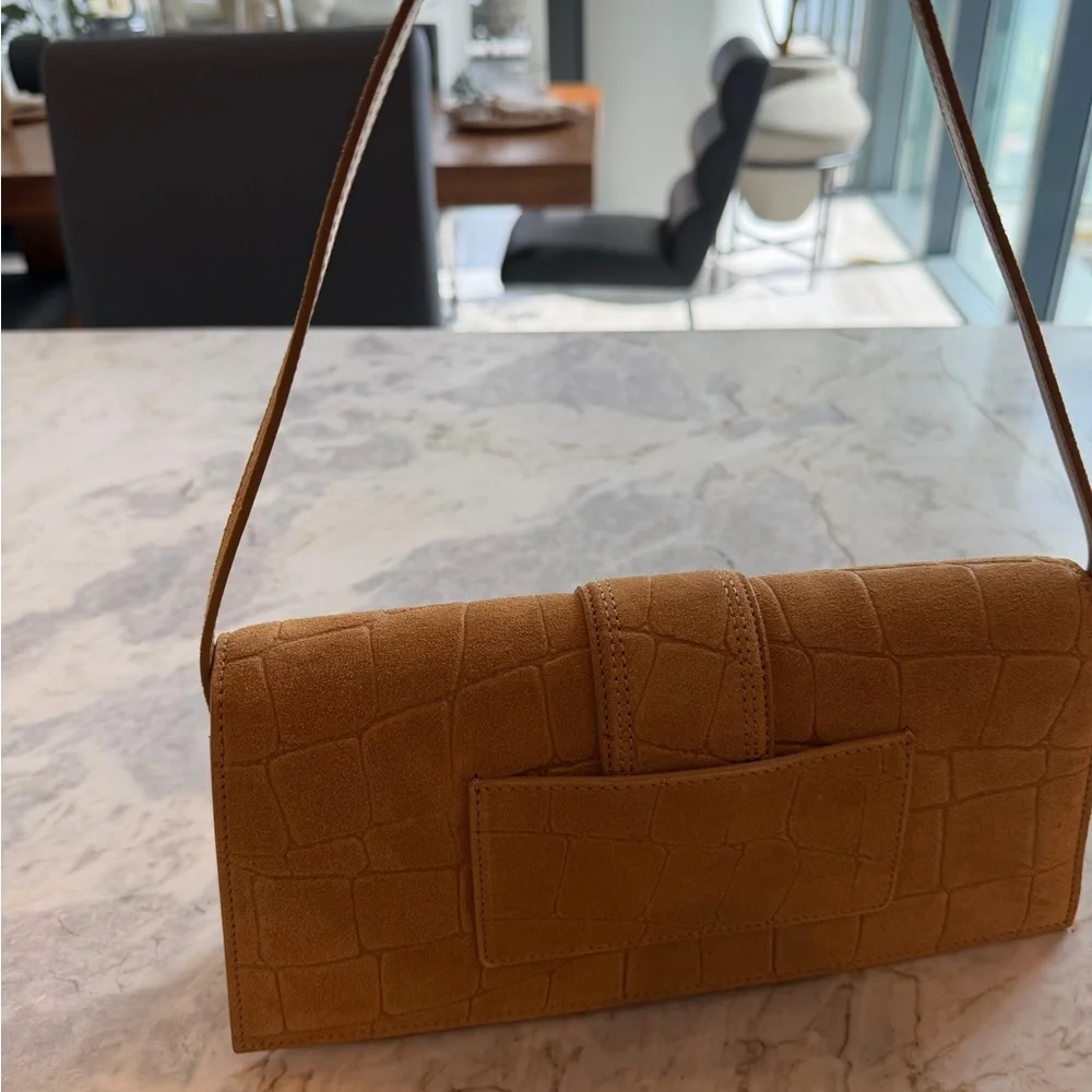 Jacquemus Le Bambino Croc-Embossed Women's Shoulder Bag